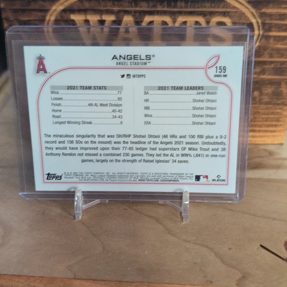 2022 Topps LA Angels Shohei Ohtani / Mike Trout Teammates - Picture 2 of 2